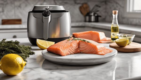 Saumon surgelés air fryer : préparation rapide et cuisson saine