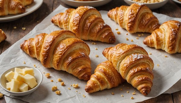 Découvrez les astuces infaillibles pour réaliser des croissants maison dorés et croustillants avec une pâte feuilletée parfaite !